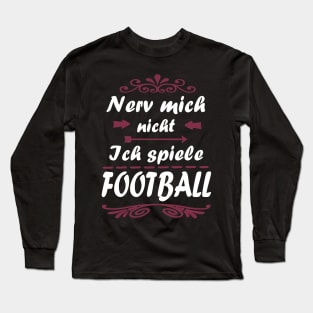 American Football Touchdown Geschenk Mädchen Long Sleeve T-Shirt